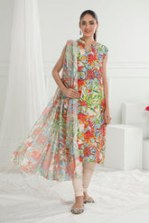 UAE -3 Piece Unstitched Printed Pure Bamboo Silk Suit with Printed Silk Dupatta BS-52003