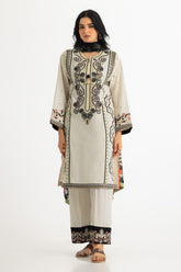 UAE-3PC Cambric Embroidered Suit