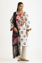 UAE-3PC Jacquard Embroidered Suit