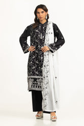 UAE-3PC Lawn Embroidered Suit IUSTKSD-2067