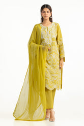 UAE-3PC Lawn Embroidered Suit