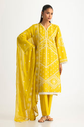 UAE-3PC Lawn Embroidered Suit