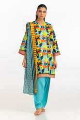 UAE-3PC Lawn Printed Suit