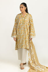 UAE-3PC Lawn Printed Suit IUSTKSD-2097