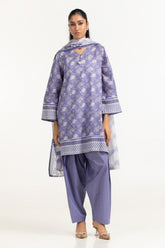 UAE-3PC Lawn Printed Suit IUSTKSD-2101