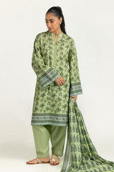 UAE-3PC Lawn Printed Suit IUSTKSD-2116