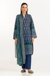UAE-3PC Lawn Printed Suit IUSTKSD-2120