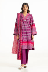 UAE-3PC Lawn Printed Suit