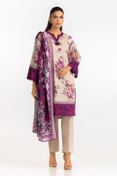 UAE-3PC Lawn Printed Suit IUSTKSD-2227
