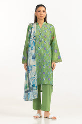 UAE- 3PC Lawn Printed Suit