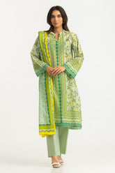 UAE-3PC Lawn Printed Suit