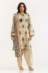 UAE-3PC Lawn Printed Suit