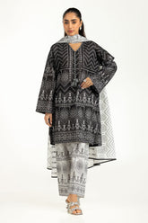 UAE-3PC Printed Lawn Suit IUSTKSD-1309