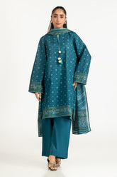 UAE-3PC Printed Lawn Suit IUSTKSD-2092
