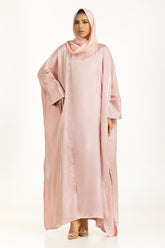 UAE-3PC Shimmer Georgette Abaya And Embellished Inner With Scarf IPAB-22157