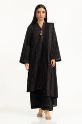 UAE-3PC Jacquard Embroidered Suit IUSTKSD-922