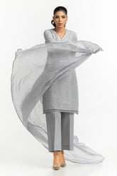 UAE-3PC Lawn Embroidered Suit IUSTKSD-579