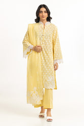 UAE-3PC Lawn Lacquer Printed Suit IUSTKSD-712