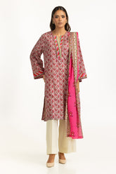 UAE-3PC Lawn Printed Suit IUSTKSD-1122