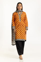 UAE-3PC Lawn Printed Suit IUSTKSD-1133