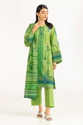 UAE-3PC Lawn Printed Suit IUSTKSD-1165