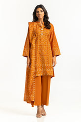 UAE-3PC Lawn Printed Suit IUSTKSD-572