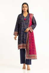 UAE-3PC Lawn Printed Suit IUSTKSD-962