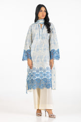 UAE-3PC Lawn Schiffli Embroidered Suit IUSTKSD-597