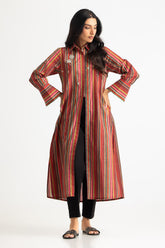 UAE- Cambric Printed Embellished Shirt