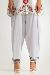UAE-Cotton Embroidered Trouser