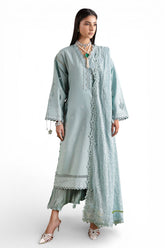 UAE-3 Piece Embroidered Lawn Suit with Embroidered Chiffon Dupatta PM-62006