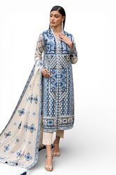 UAE-3 Piece Embroidered Lawn Suit with Embroidered Borders CL-52450