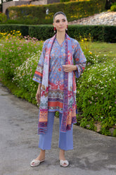 UAE-3 PIece Printed Lawn Suit