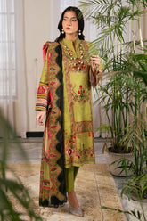 UAE-3 Piece Printed Cross Hatch Suit with Lawn Dupatta