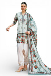 UAE-3 Piece Printed Cross Hatch Suit with Lawn Dupatta CH-62016