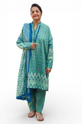 UAE-3 Piece Printed Lawn Suit with Dupatta CL-52663 B