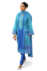UAE-3 Piece Printed Lawn Suit CL-62148 B