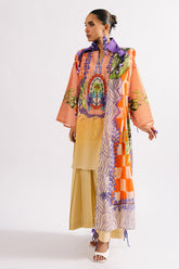 UAE-3 Piece Printed Lawn Suit with Dupatta CL-62172