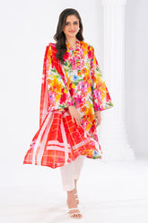 UAE-3 Piece Printed Lawn Suit
