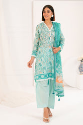 UAE-3 Piece Printed Lawn Suit