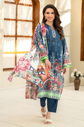 UAE-3 Piece Printed Lawn Suit