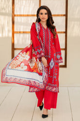 UAE-3 Piece Printed Lawn Suit