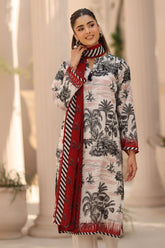 UAE-3 Piece Printed Lawn Suit