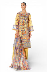 UAE-3 Piece Printed Lawn Suit with Dupatta SD-52262
