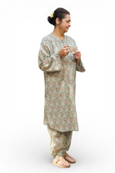 UAE-1 Piece Printed Lawn Shirt SL-62027