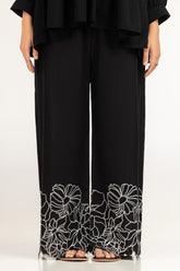 UAE-Rawsilk Embroidered Trouser