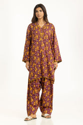 UAE-Viscose Slub Printed Co-Ord Set IUSTTS-1267