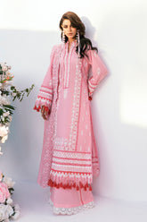 UAE -3 Piece Unstitched Embroidered Printed Denting Lawn Suit DN-52015