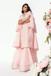 UAE -3 Piece Unstitched Embroidered Printed Denting Lawn Suit DN-42042