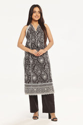 UAE -2 Piece Unstitched Embroidered Lawn Shirt with Dyed Trouser TL-52090